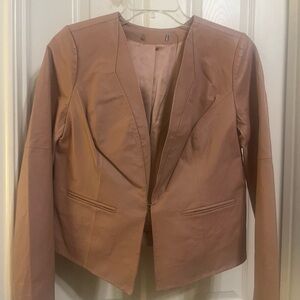 Women's mauve leather Jacket